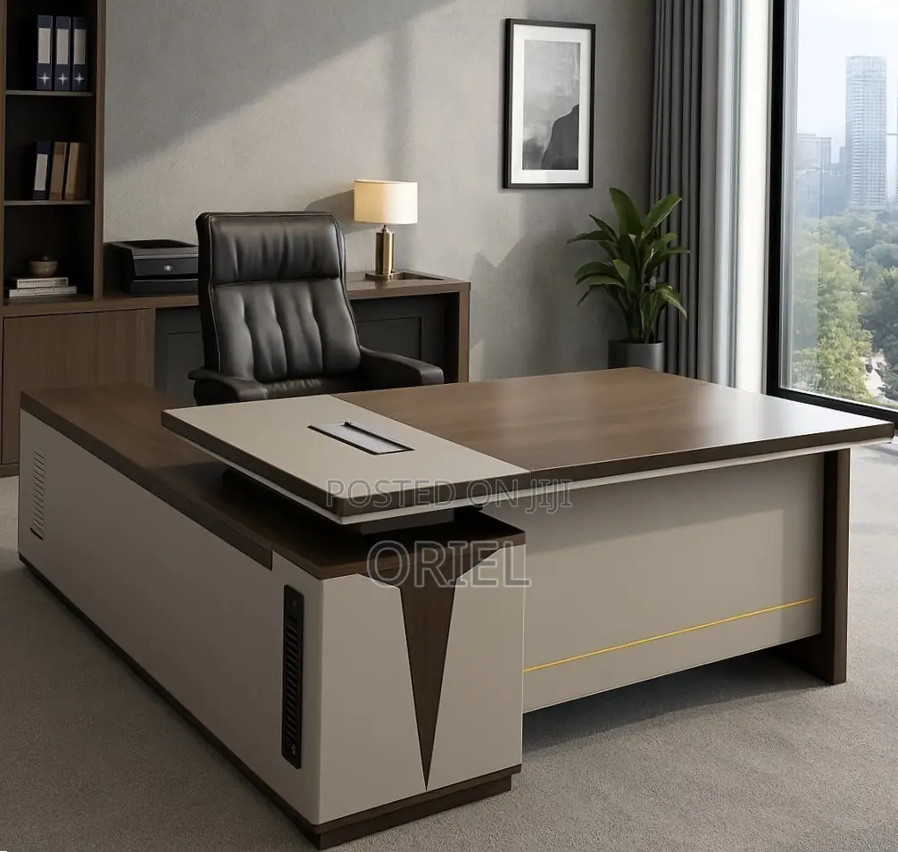 Office Desk : 1.8M Executive Office Table L-Shaped