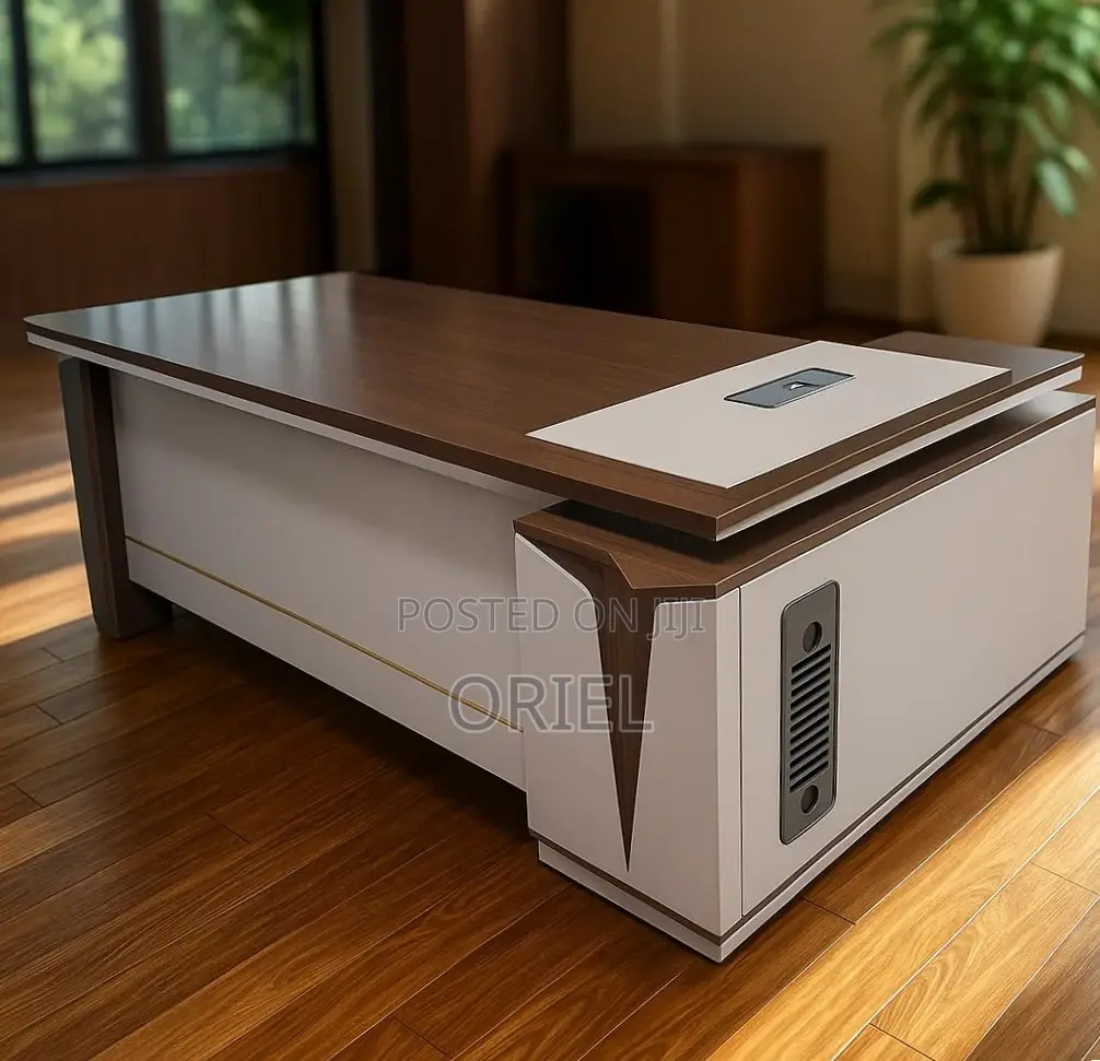 Office Desk : 1.8M Executive Office Table L-Shaped