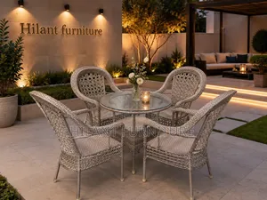 Rattan 4-Seater Outdoor Set