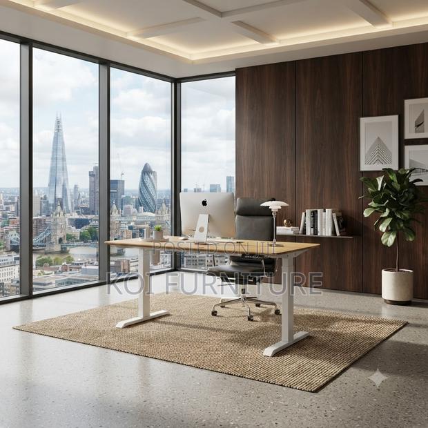 Office Desk; 1400mm Electrical Height Home Studio Desk - thumbnail 2
