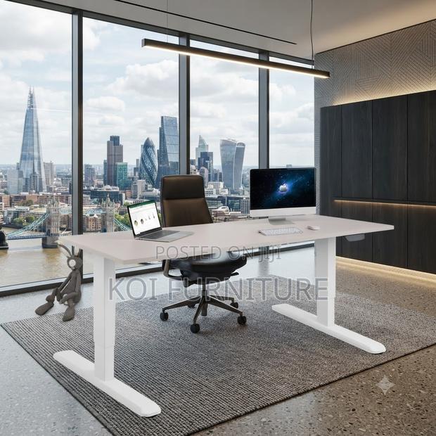 Office Desk; 1400mm Electrical Height Home Studio Desk - thumbnail 3