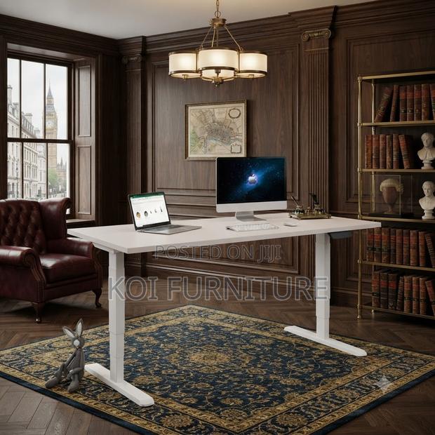 Office Desk; 1400mm Electrical Height Home Studio Desk - thumbnail 5