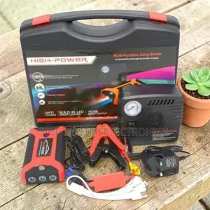 Large Capacity 12V 99800mAh Emergency Car Jump Starter Air Compressor