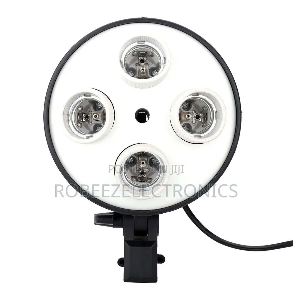 E27 4in1 Light Socket With Light Stand Swivel Mount Umbrella Holder