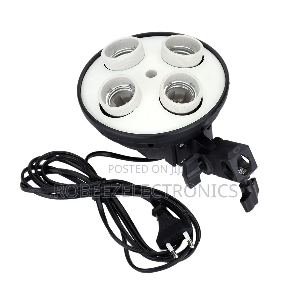E27 4in1 Light Socket With Light Stand Swivel Mount Umbrella Holder