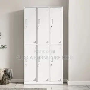 Office Cabinet; 6-Locker Steel Office Cabinet