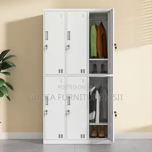 Office Cabinet; 6-Locker Steel Office Cabinet