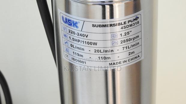 USK 1.5HP Borehole Submersible Water Pump 1100W