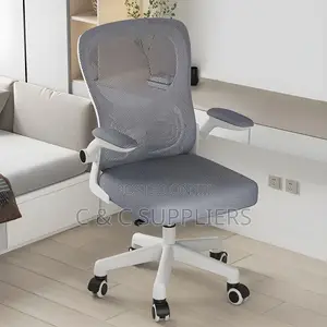 Mid Back Mesh Chair With Flip Armrest.
