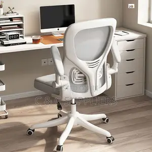 Mid Back Mesh Chair With Flip Armrest.