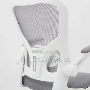 Mid Back Mesh Chair With Flip Armrest.
