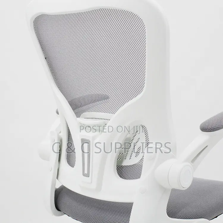 Mid Back Mesh Chair With Flip Armrest.