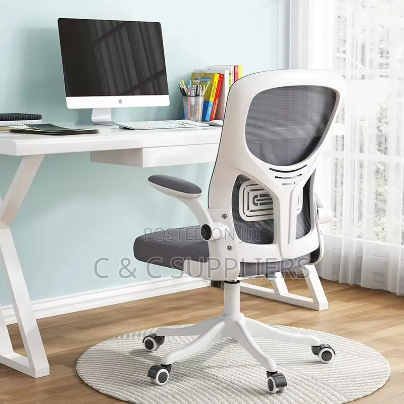 Mid Back Mesh Chair With Flip Armrest.