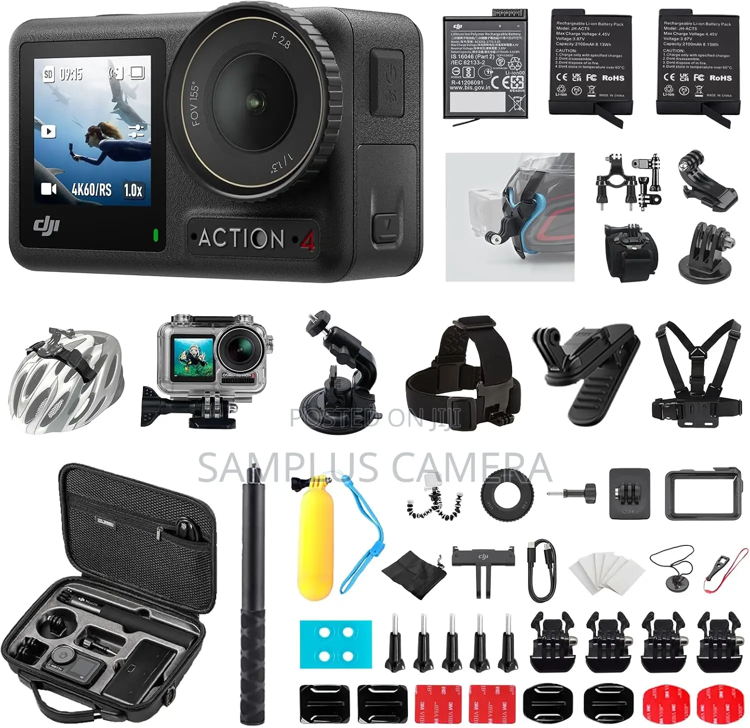 DJI Osmo Action 4 Adventure Combo, /120fps Action Camera
