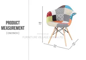 Dining Chair; Fabric Bucket Wooden Outdoor Dining Chair