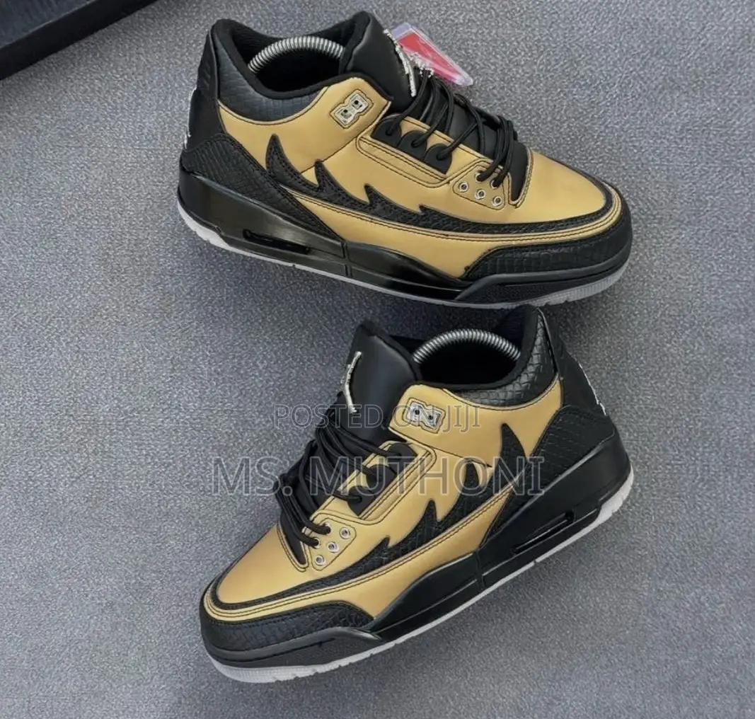 Air Jordan 3 Retro "El Vuelo" Black Tan Flame Size 40-45