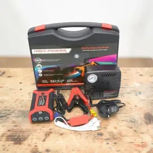 High Power 12V 99800mAh Emergency Car Jump Starter With Air Compressor