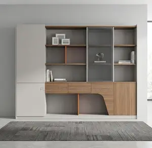 Office Cabinet; 240 Cm Wooden Imported-Lighted Storage Cabinet