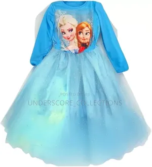 Disney Frozen-Themed Blue Princess Dress