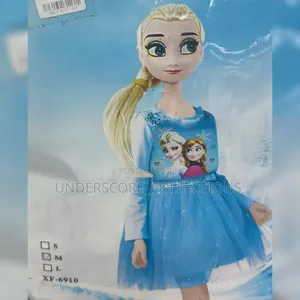 Disney Frozen-Themed Blue Princess Dress
