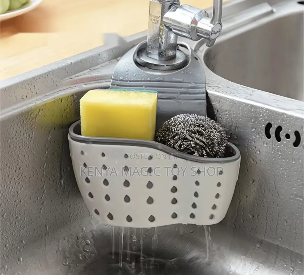 Adjustable Kitchen Sink Sponge Holder
