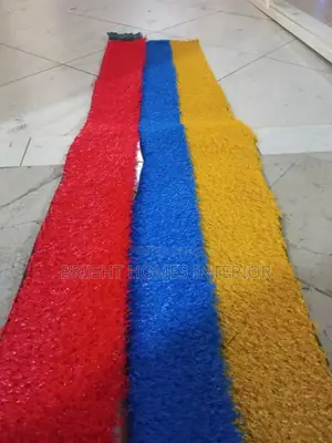 Blue Grass Carpet Available Best for Decorating Balcony