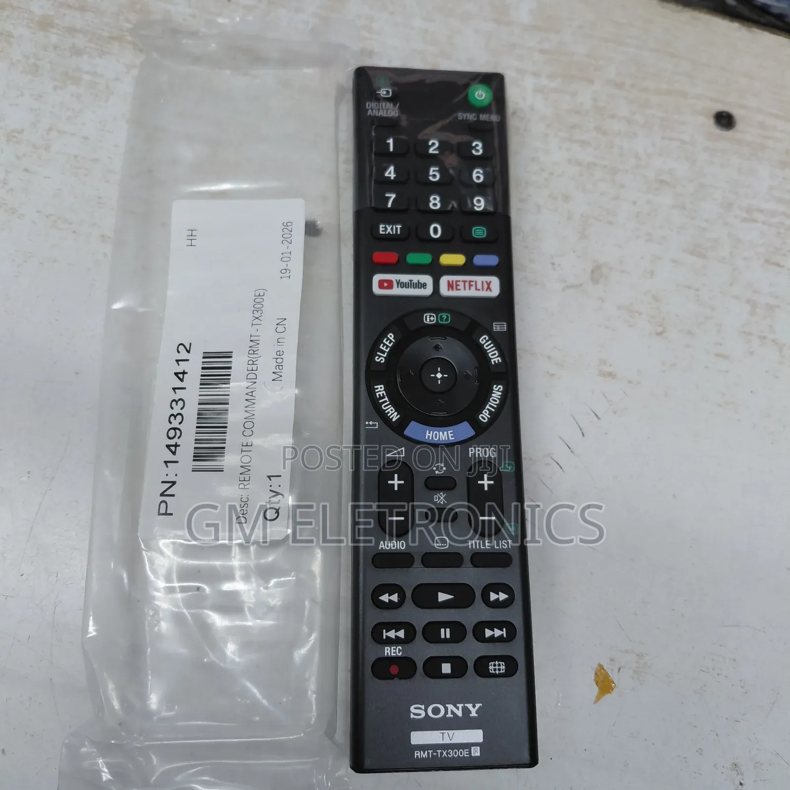Original Sony Universal RMT-TX300E Remote Control With Batteries.