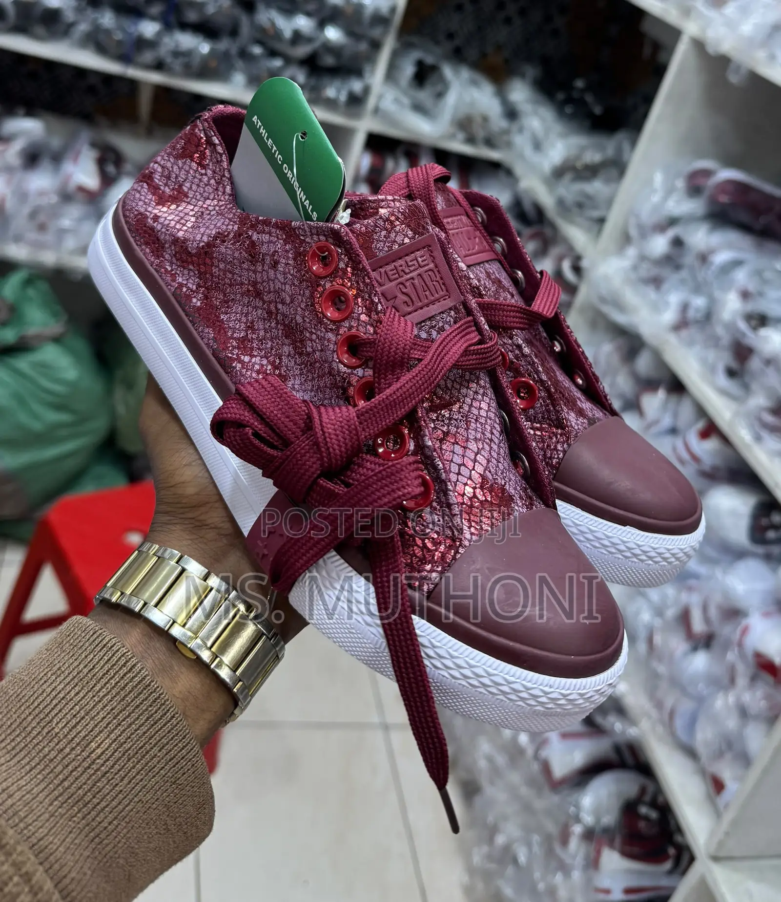 Snakeskin-Print Low-Tops Converse Size 37-42