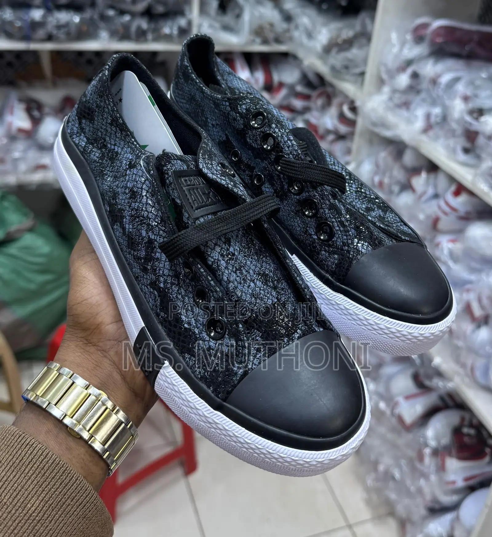 Snakeskin-Print Low-Tops Converse Size 37-42