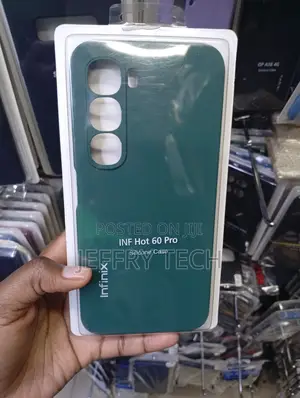 Dark Green Protective Silicone for the Infinix Hot 60 Pro Smartphone