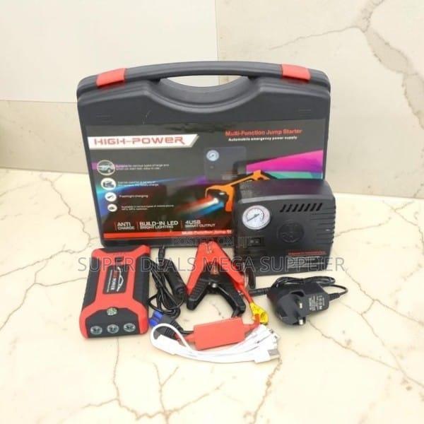 Heavy Duty 12V 99800mAh Emergency Car Jump Starter With Air Compressor