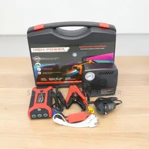 Fast Charging 12V 99800mAh Emergency Car Jump Starter Air Compressor
