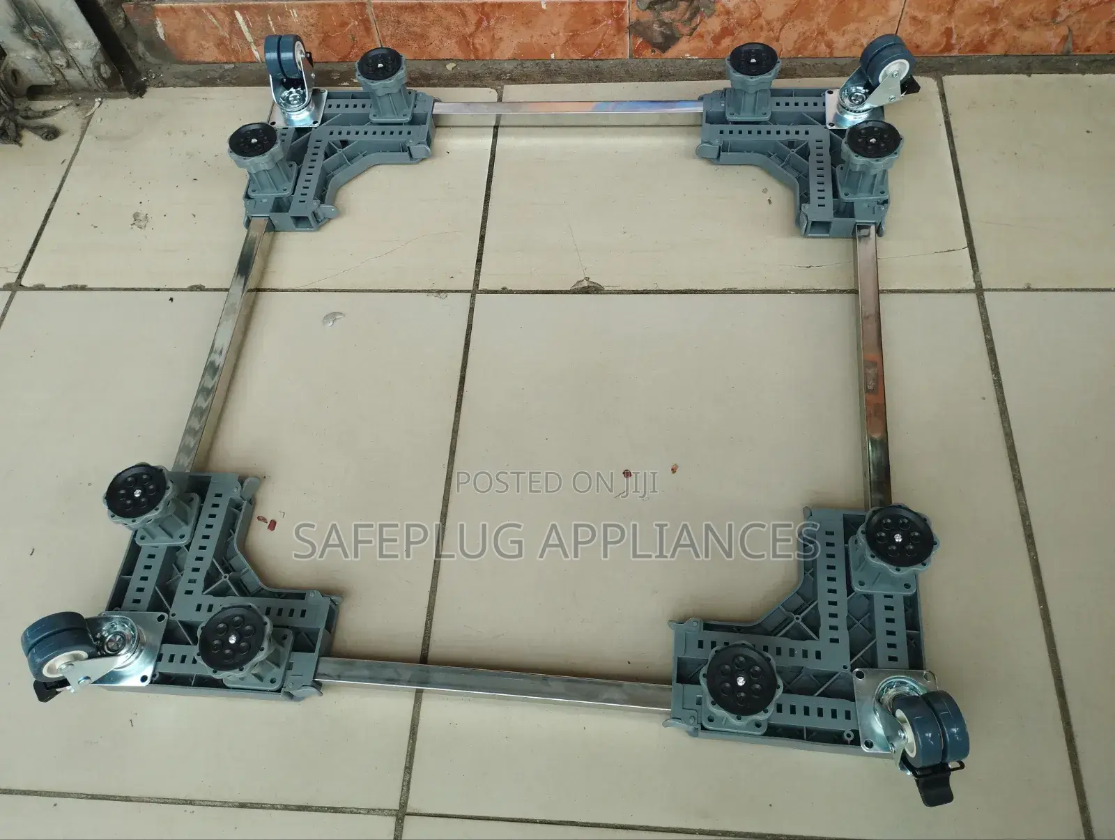 Adjustable Fridge /Washing Machine Base With Wheels