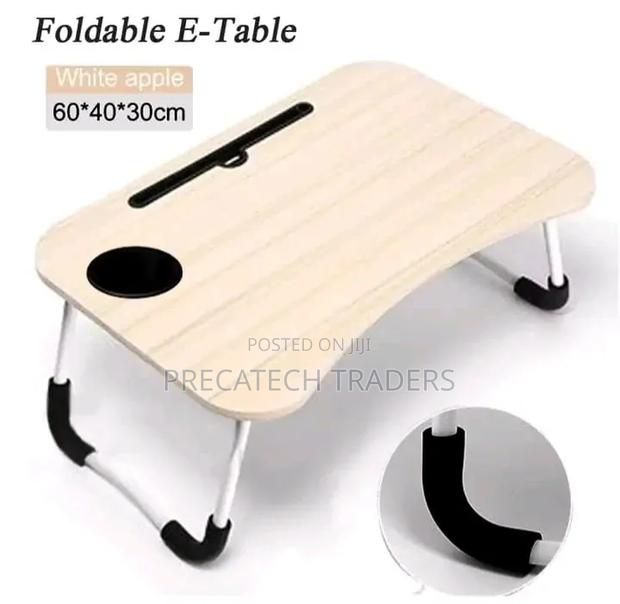 Foldable Laptop Table With Cup Holder Tablet Stand - main view
