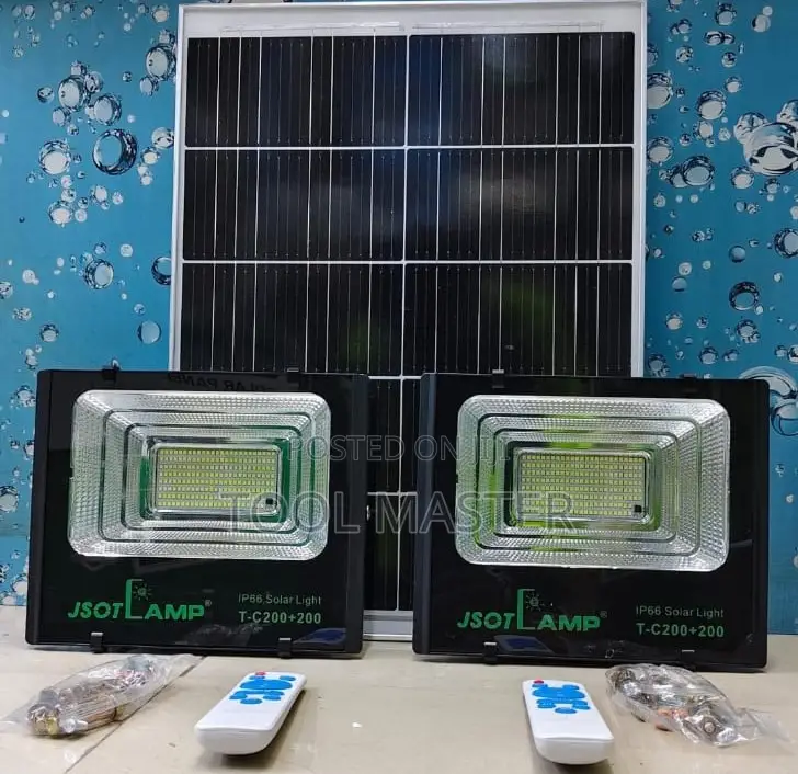 Affordable 2-in-1 Solar Floodlights/200w+200w JSOT Solar Floodlight