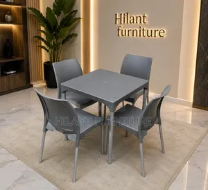 Plastic 4-Seater Dining Set