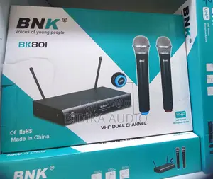 BNK BK801 Dual Channel VHF Handheld Cordless Microphone System