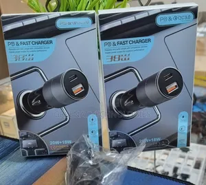 38W Car Charger | USB + Type-C PD QC3.0 Fast Charger
