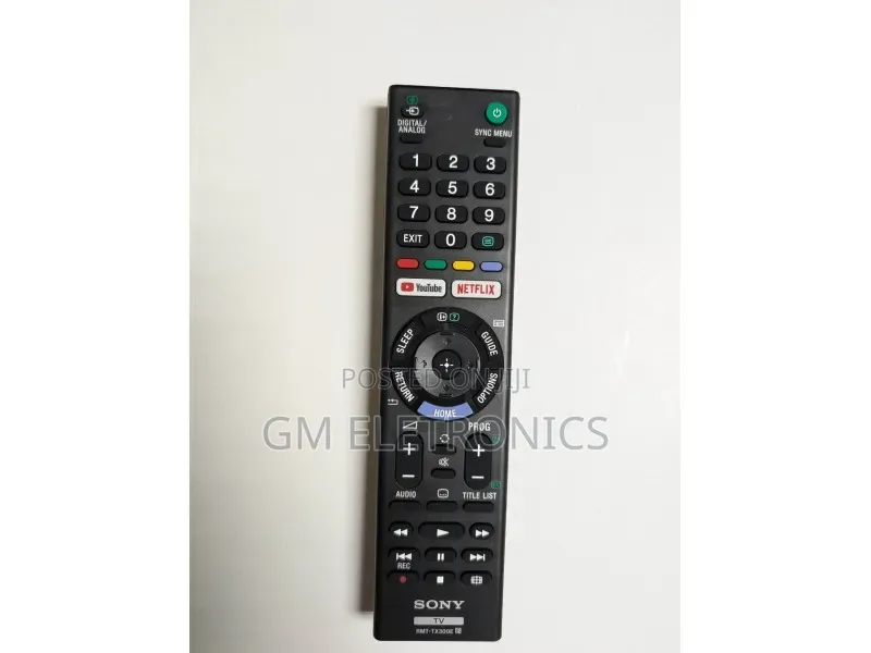 Original Universal Sony Bravia Remote- Netflix YouTube Buttons-Black