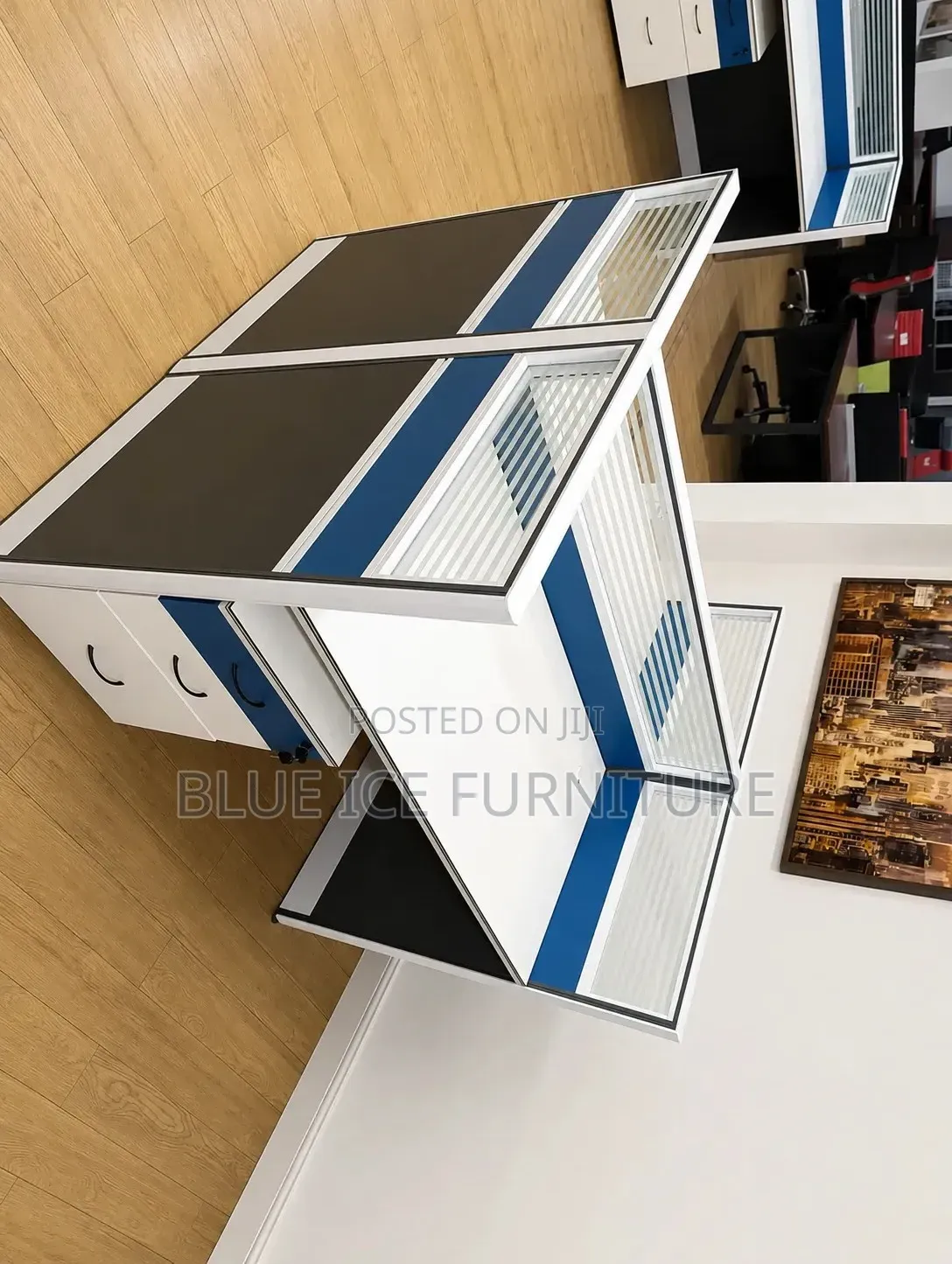 Workstation;Modern 2-Way Office Workstation With Drawers |