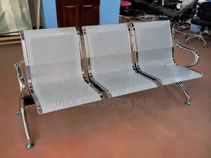 Office Chair;3-Seater Light Duty Steel Waiting Bench