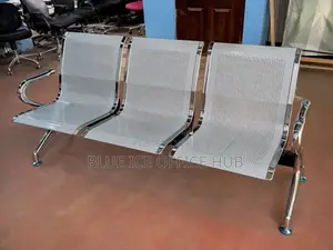 Office Chair;3-Seater Light Duty Steel Waiting Bench