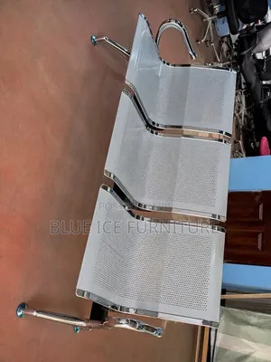 Office Chair;3-Seater Light Duty Steel Waiting Bench