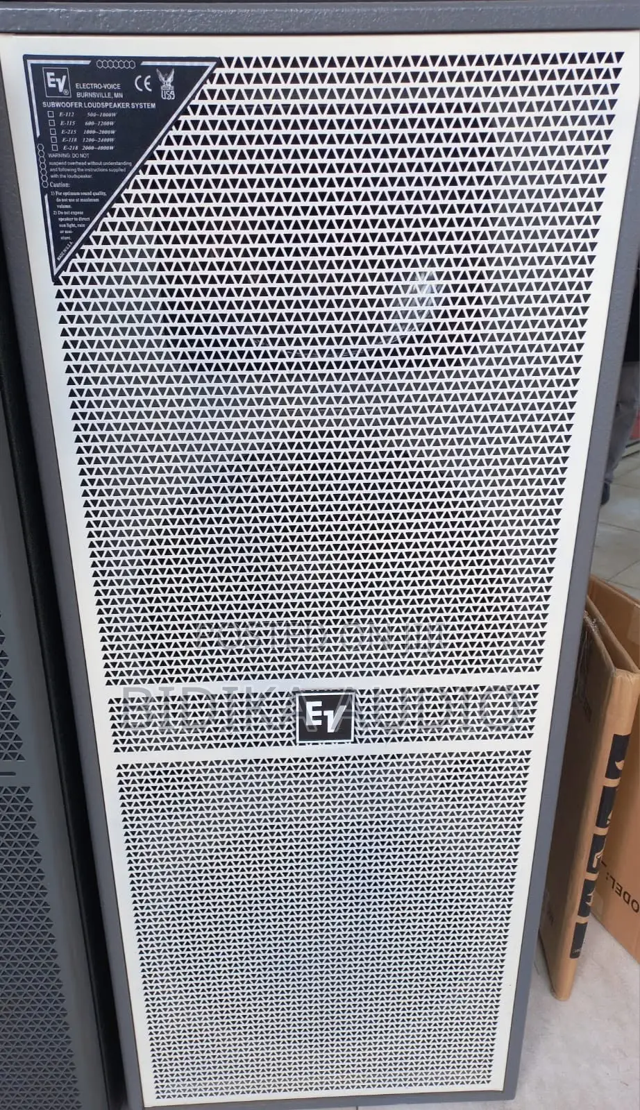 EV-Style Passive Bass Subwoofer Enclosure for Live Sound PA Systems