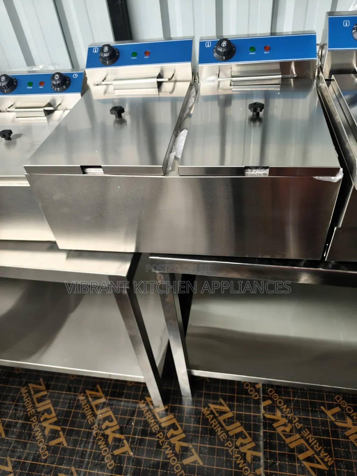Stainless Steel Twin Deep Fryer for Kitchen