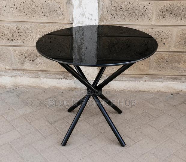 Glass Table;Modern Round Glass Coffee Table - thumbnail 4