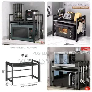 Metallic Over the Microwave Stand