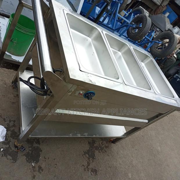 3-Pan Food Warmer Trolley - main view