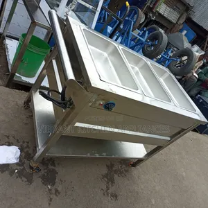 3-Pan Food Warmer Trolley