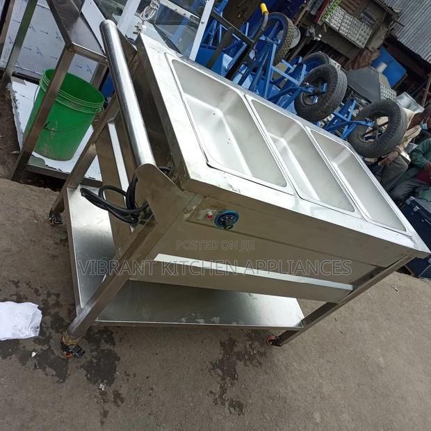 3-Pan Food Warmer Trolley - thumbnail 2